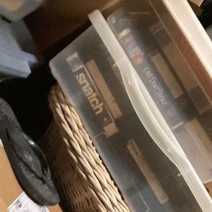 VHS dvds blue ray discs